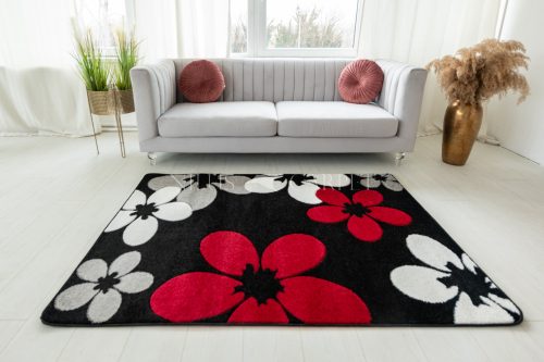 Margaret 307 (Black-Red) szőnyeg 60x110cm Fekete-Piros