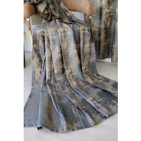   Kész sötétítő függöny Exkluzív Mykonos 1db 150x250cm Arany -Sötétkék