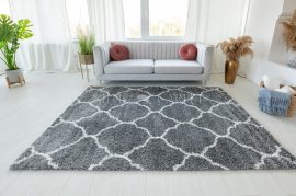 Berber Luxury 9327 antracit (krém-szürke) szőnyeg 60x200cm