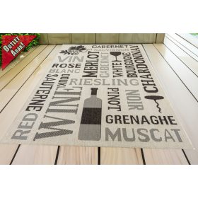         Sizal fonott Wine boros  Bézs 140x200cm  kültéri beltéri szőnyeg     