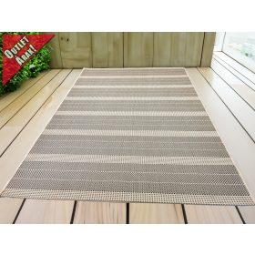                        Sizal fonott Bézs csíkos Natur 160x230cm kültéri beltéri szőnyeg     