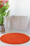              Shaggy soft Orange (narancs) kerek szőnyeg 100cm
