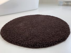       Shaggy soft brown (csokibarna) kerek szőnyeg 67cm