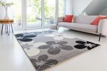           Charizma 8247 gray (szürke) virágos szőnyeg 60x220cm