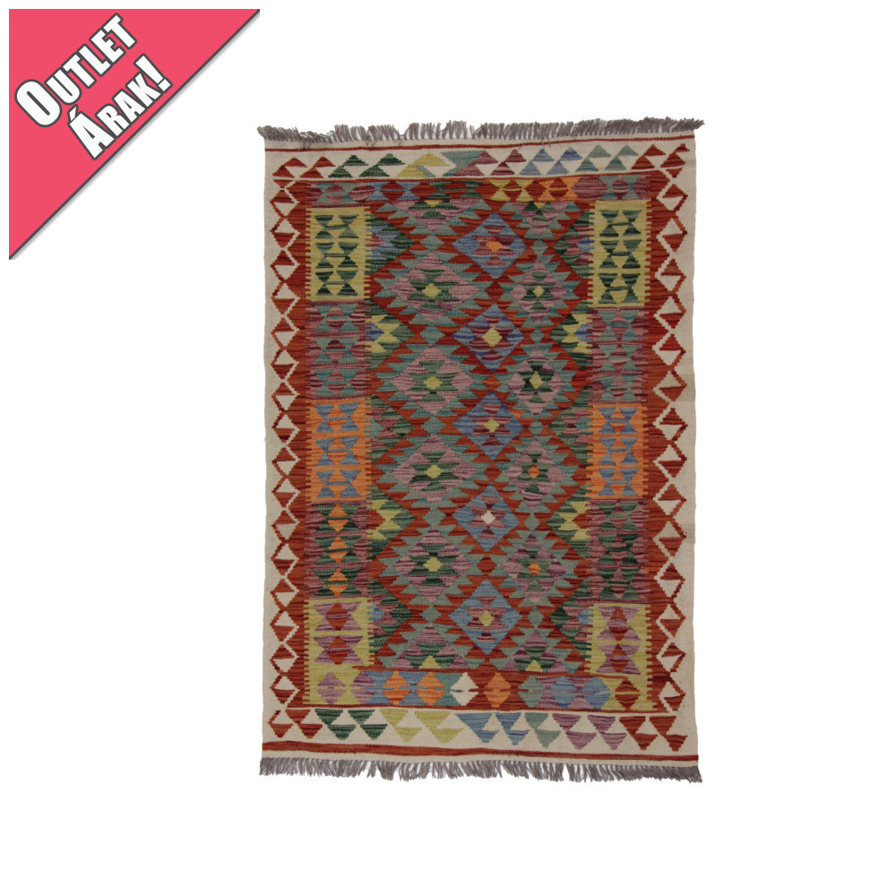 Chobi afgán kézi szövésű gyapjú kilim szőnyeg 151x105cm
