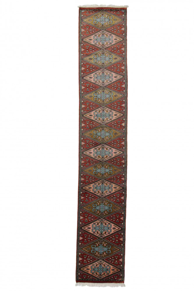 Jaldar kézi csomózású perzsa futószőnyeg 65x368cm