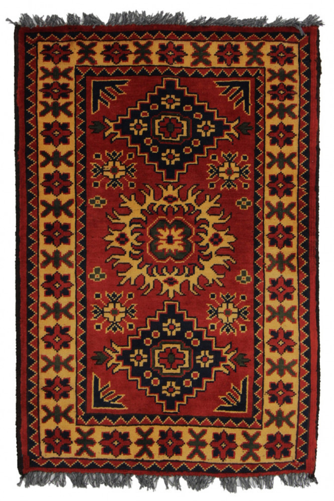 Kargai (Caucasian) kézi csomózású gyapjú perzsa szőnyeg 62x93cm