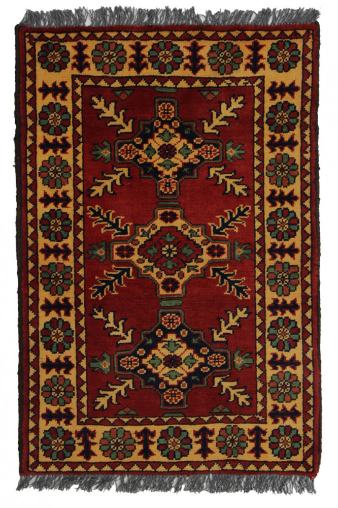 Kargai (Caucasian) kézi csomózású gyapjú perzsa szőnyeg 63x97cm