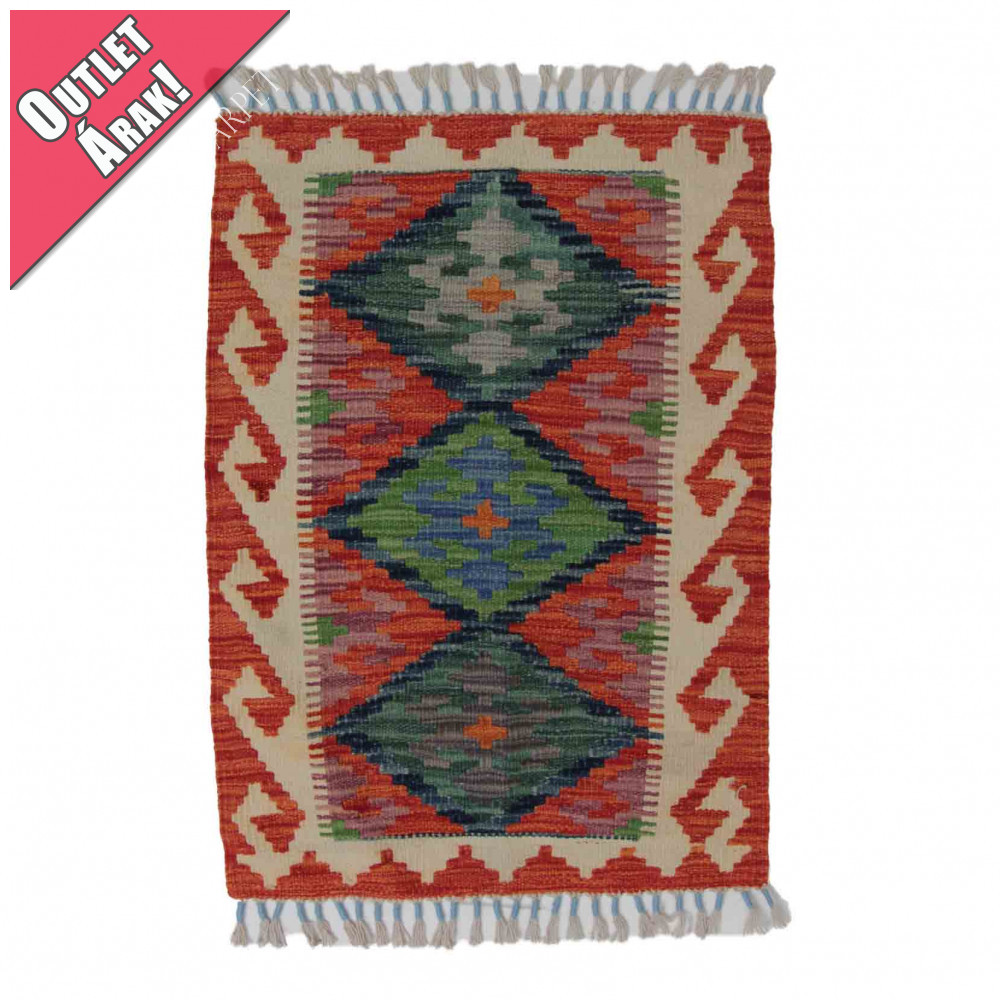 Chobi afgán kézi szövésű gyapjú kilim szőnyeg 60x87cm