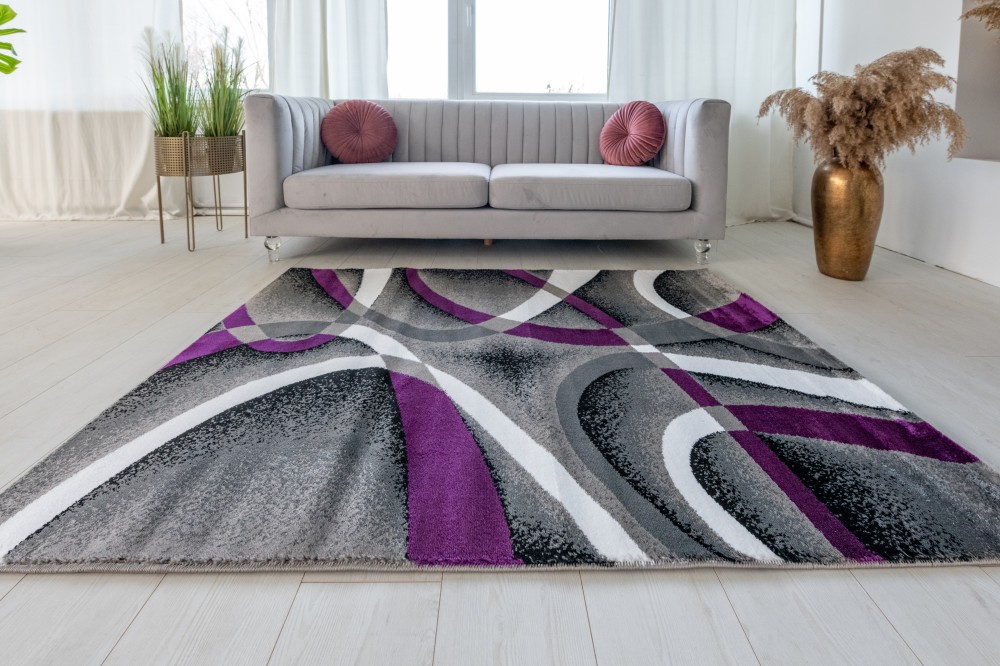 Dynamico Art 1504 (D.Grey-Purple) szőnyeg 200x280cm Lila-Szürke